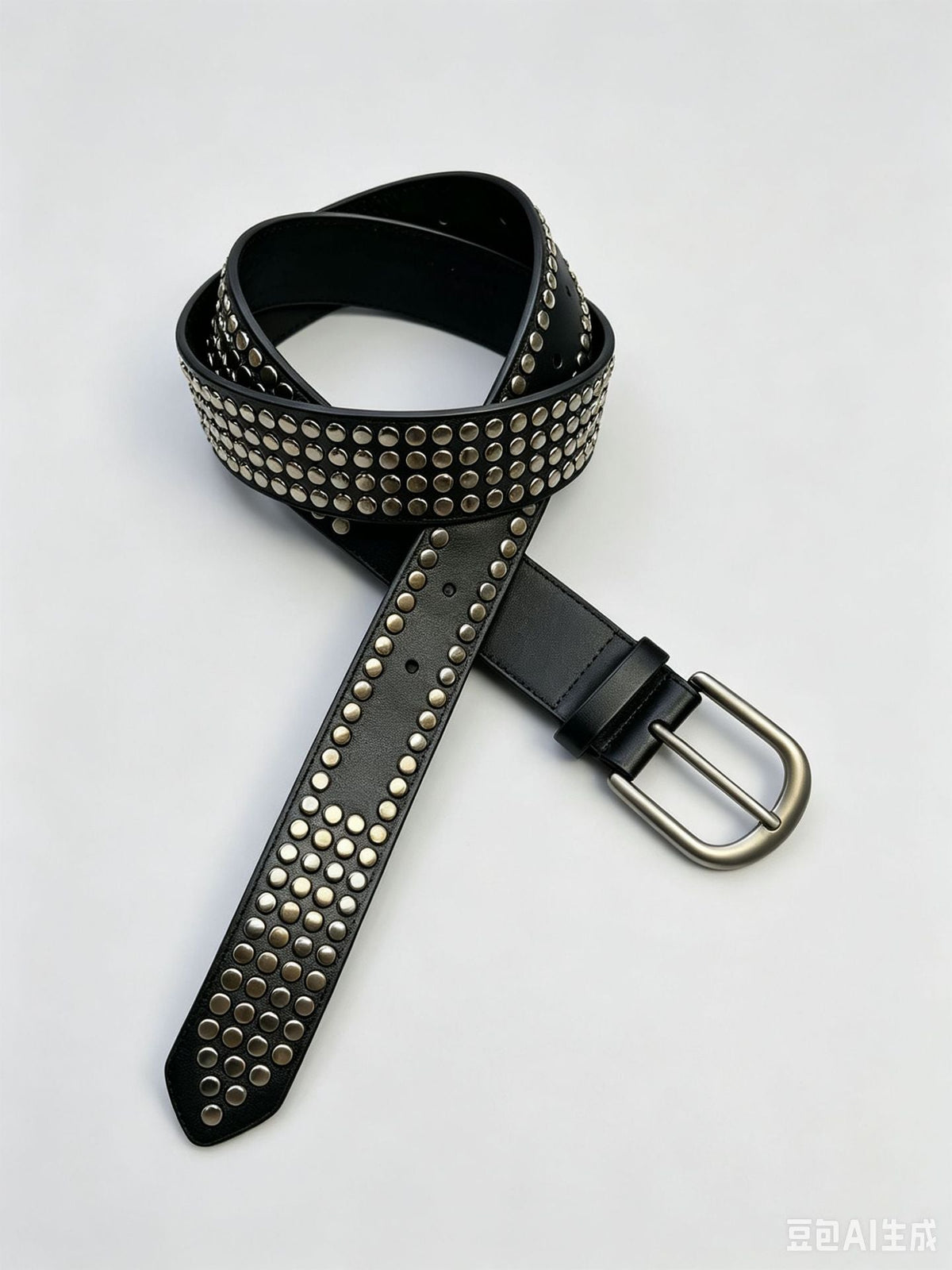 Black and white minimalist fashion belt by My Store, featuring a sleek two-tone design