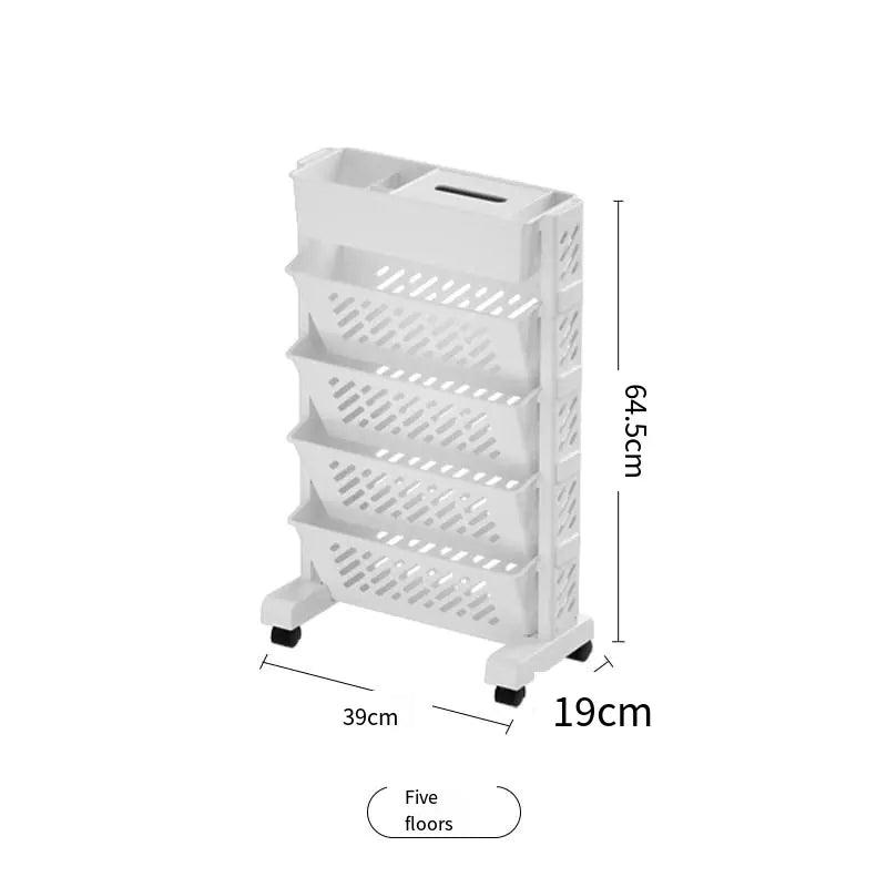 Removable Desk Storage Rack for Books and Supplies