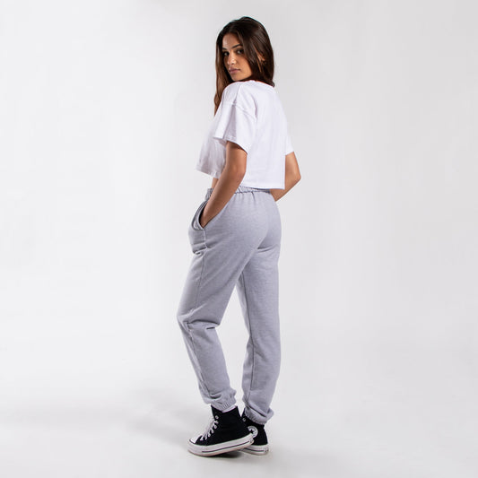 Women's loose cropped tee from POS Wholesale, casual crop top with relaxed fit and short sleeves, shown in a natural pose.