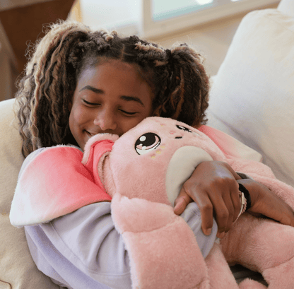 Moon Pals Mylo 5lb Hugger Plush toy, soft and cuddly stuffed animal with a friendly face and plush fur, perfect for hugging.