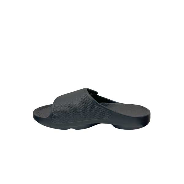 Dark grey Sovella Active Recovery Sandals for men with PF Velcro slide, designed for comfort and support.
