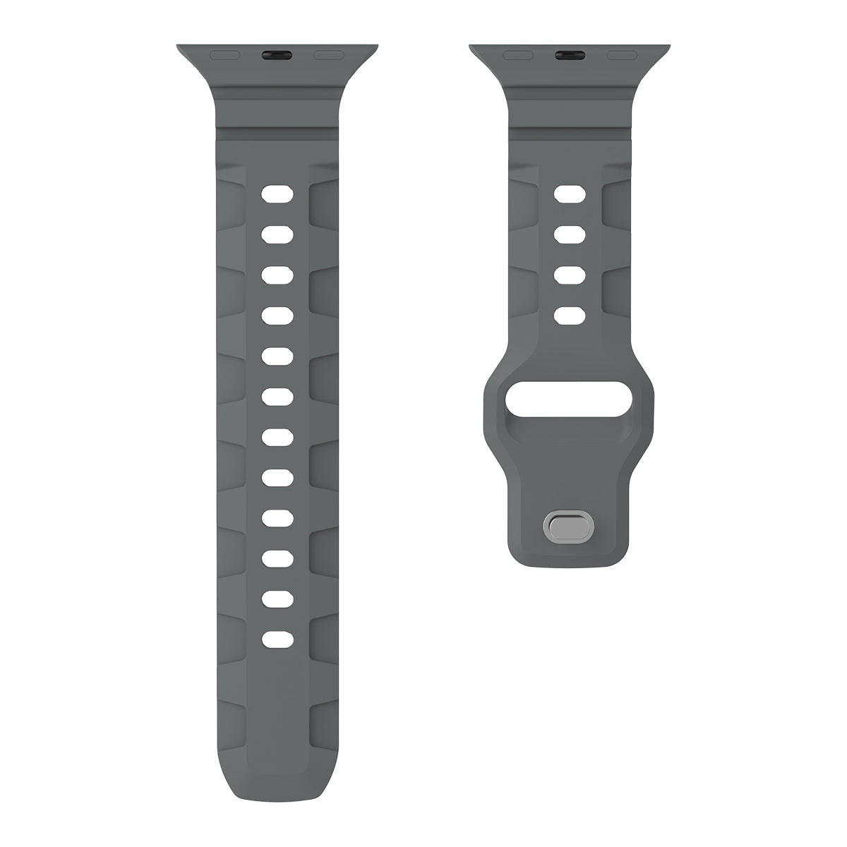 Robust sport band shown in black, designed for fitness tracking and active wear, with adjustable strap and breathable material.