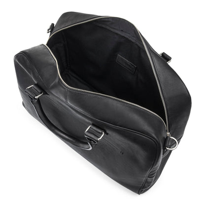 Bugatti Collections Colombia Duffle Bag in black with spacious interior and sturdy handles, ideal for travel and weekend trips.