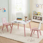 Kids table and chair set with colorful animal pattern, 3-piece GBruno Store kids furniture for play and learning.