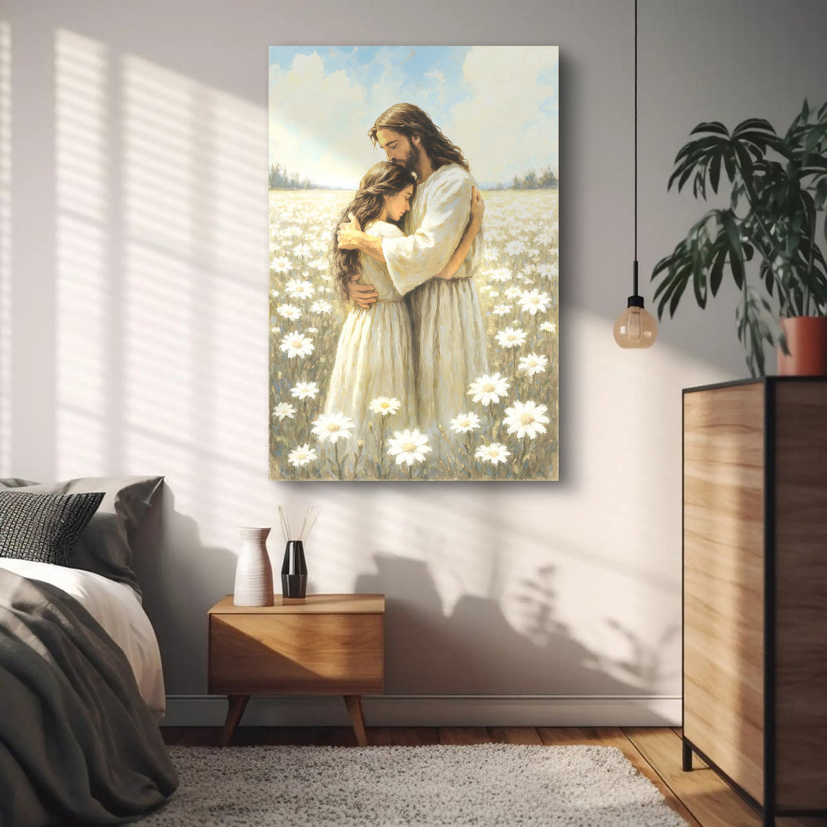 Divine Embrace of Grace Faith Wall Art