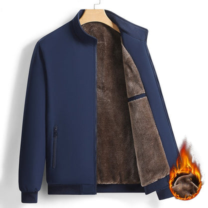 Men's winter fleece-lined thickened jacket in a warm, durable design by My Store
