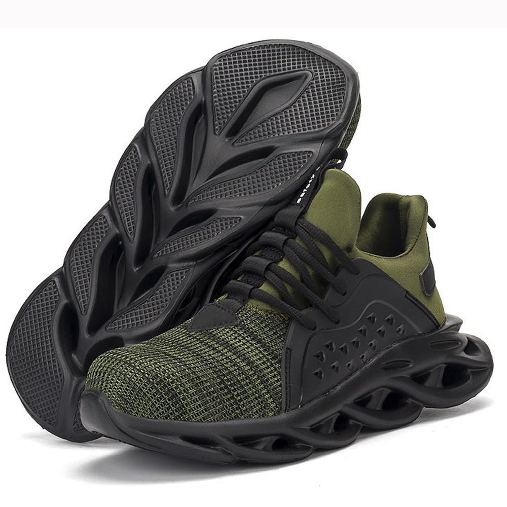 Men's Breathable Safety Shoes - Protective Work Footwear