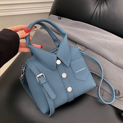 Stylish simple versatile shoulder crossbody handbag in a compact design with adjustable strap