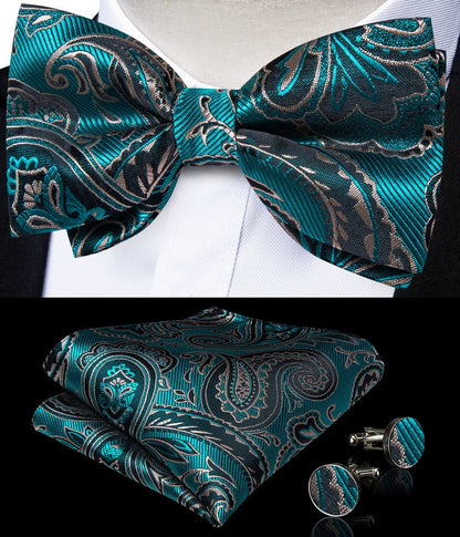Men's elegant adjustable pre-tied bow tie in a classic formal style