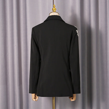Womens Versatile And Loose Fitting Petite Tailored Blazer