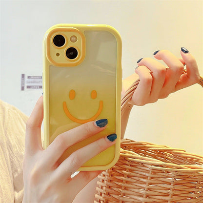 Faint dyed gradient face mobile phone case in soft blended colors