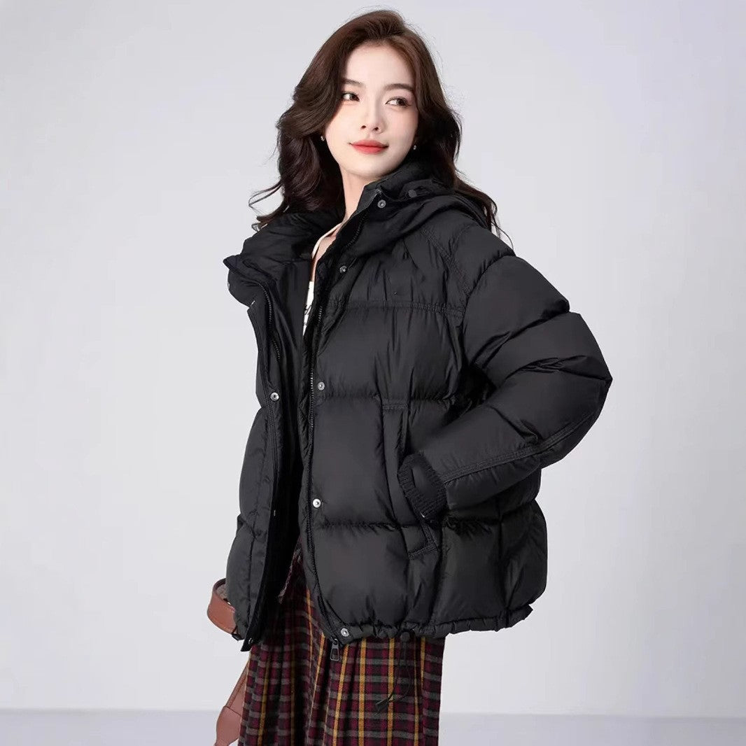 Warm cotton winter coat jacket with long sleeves and full-length design ҡар