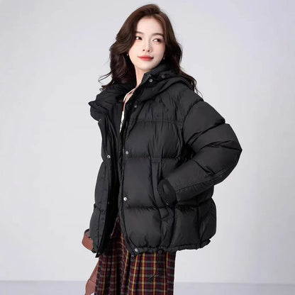 Warm cotton winter coat jacket with long sleeves and full-length design ҡар