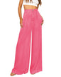 GRAPENT Hot Pink High-Waist Wide-Leg Jeans XXL