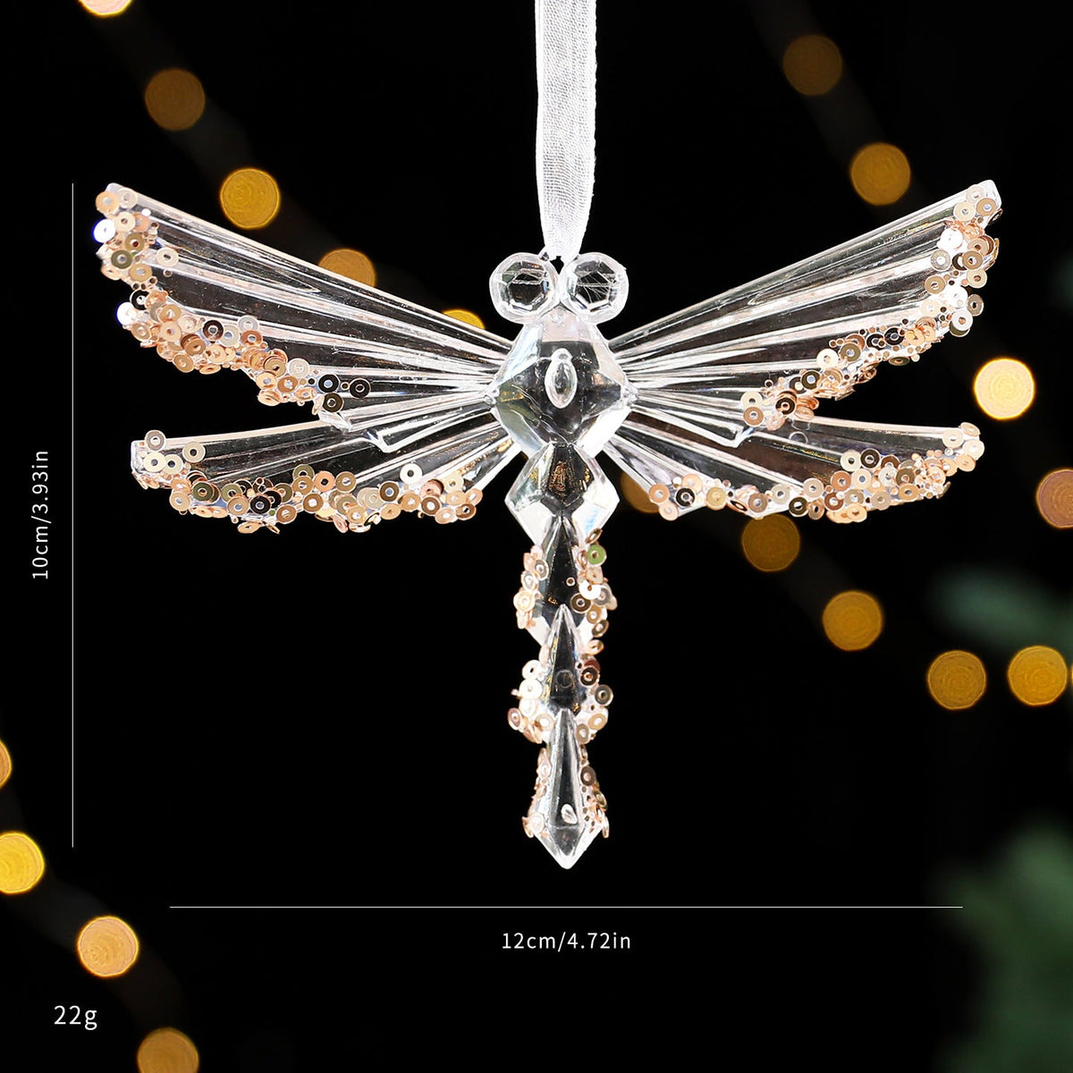 Christmas decorations sequined acrylic pendant with glittering festive ornament design