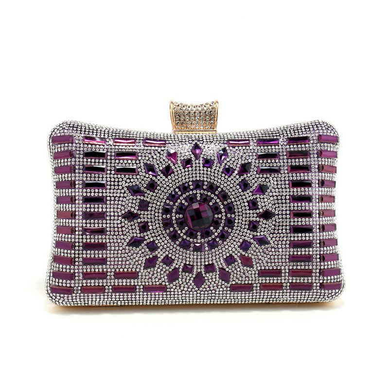 Women's Cheongsam luxury diamond dinner bag with sparkling embellishments and compact handheld design