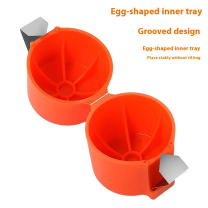 Egg shell opener and egg beater kitchen tool for baking and cooking