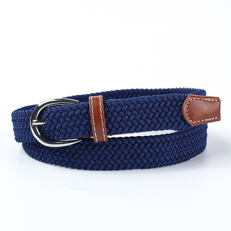 Youth student canvas elastic braided belt by My Store