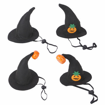 Cat Halloween hat with smiling pumpkin face headgear from My Store