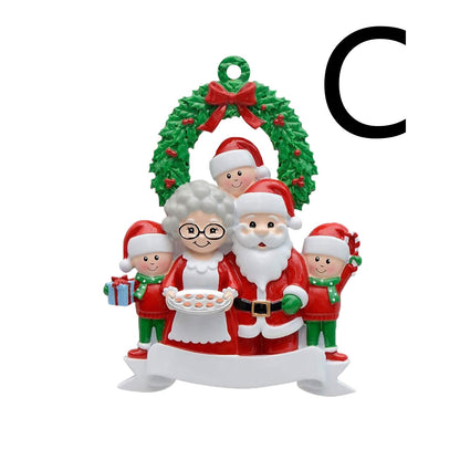 Christmas wooden pendant decorations, festive hanging ornaments in natural wood designs