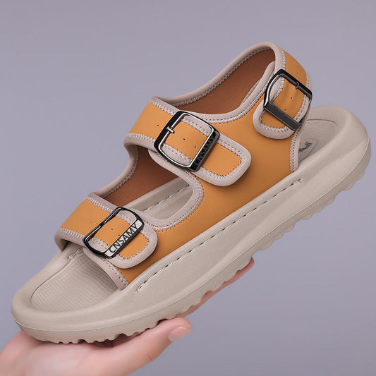 Lightweight handmade casual sandals with foam sole and non-slip design
