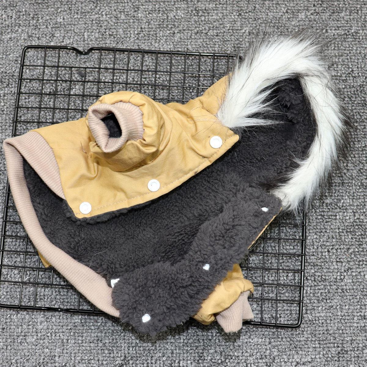 Padded coat for small dogs by My Store, shown in a warm quilted design