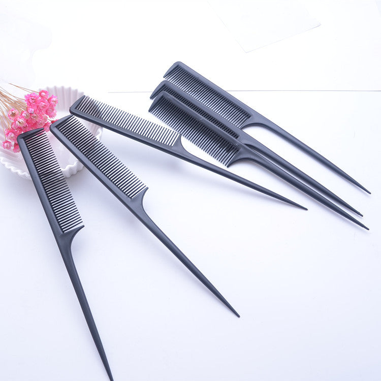 Black styling comb by BACKUPMYFILESNOW® with a sleek, smooth design for easy hair styling and detangling.