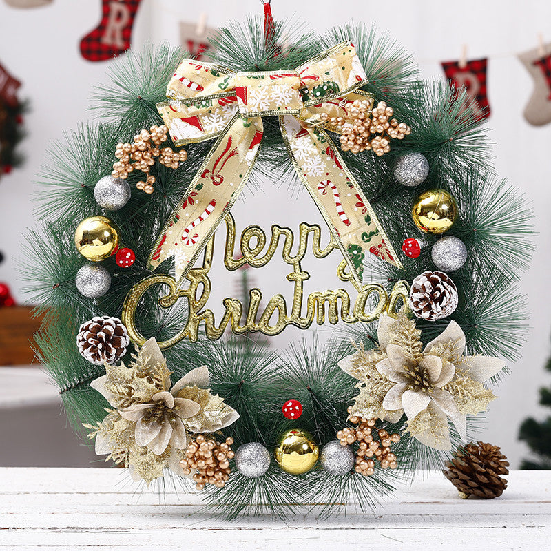 Christmas decorations creative gifts, ornamental Christmas wreaths displayed for festive holiday décor