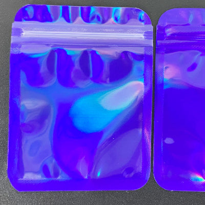 Colorful laser internal printing ziplock bag close-up