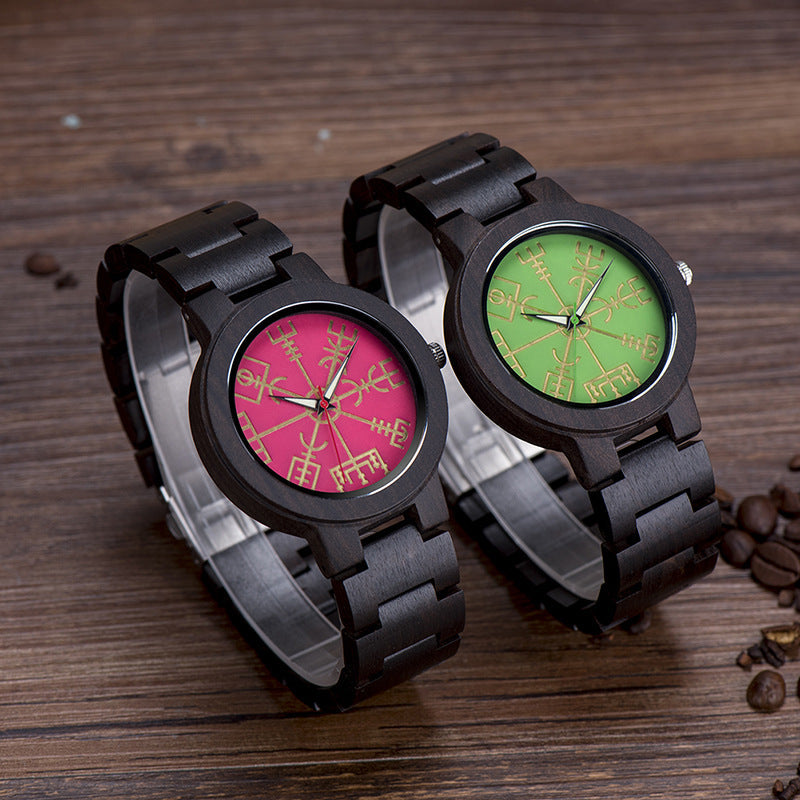 BOBO BIRD wooden watch for men with natural wood case and minimalist dial