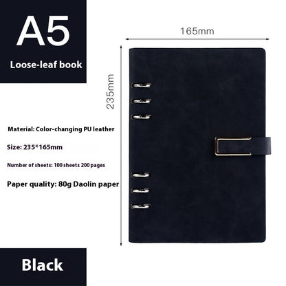A5 loose-leaf removable notepad for business office meetings, My Store notebook with refillable pages