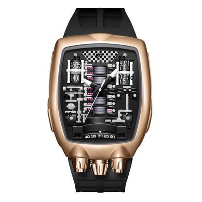 Engine Movement Mens Watch Brand Quartz Watch Fashionable And Distinctive