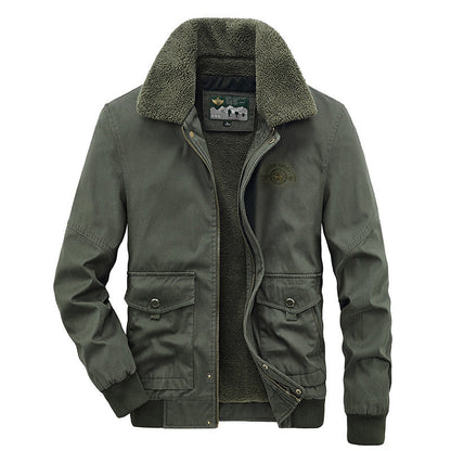 Multi-pocket Casual Cotton Jacket For Young And Middle-aged Adults