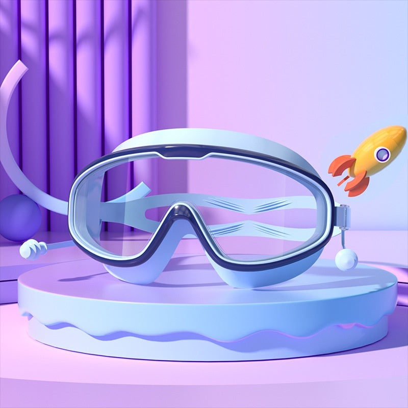 Large-frame waterproof non-fogging swimming goggles by My Store