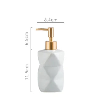 Ceramic Press Bottle for Hand Sanitizer, Shower Gel, Shampoo & Lotion