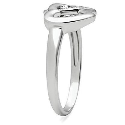Alamode 3W123 rhodium brass ring with AAA grade clear cubic zirconia, showcasing a sparkling, elegant jewelry design.