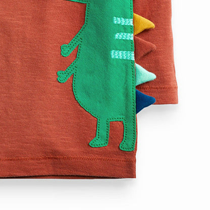 Knitted cotton boy T-shirt by My Store in a soft, casual design
