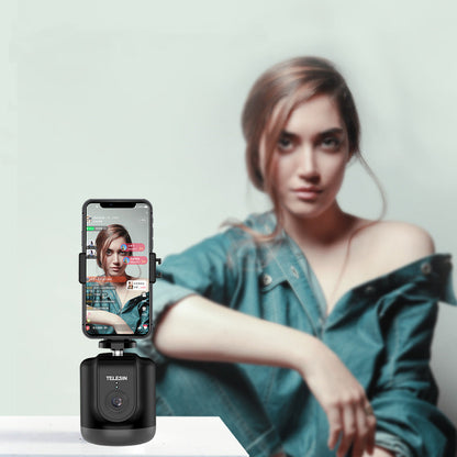 360 degree intelligent tracking pan tilt device, black rotating camera mount from My Store