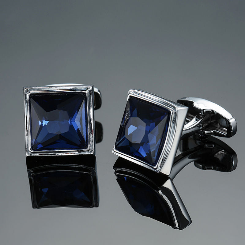 Men's French retro pattern cufflinks in a classic decorative design