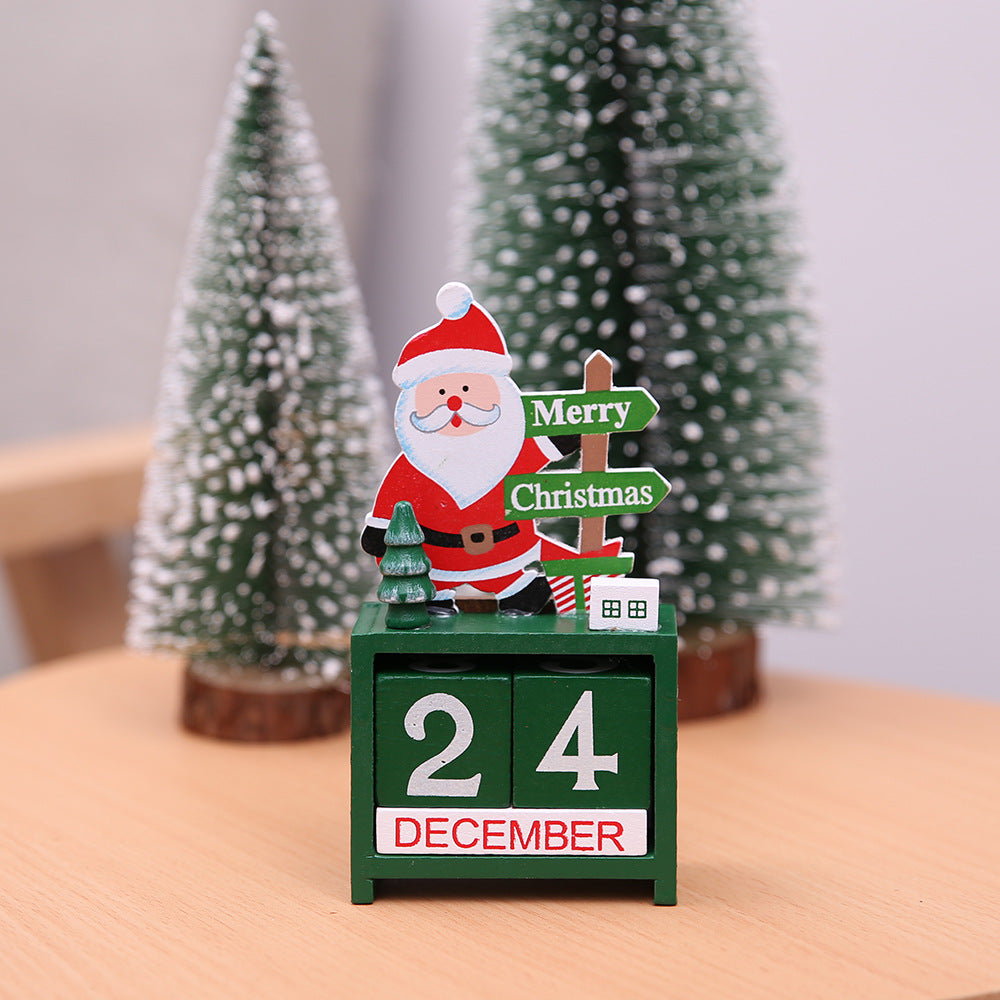 Christmas wooden calendar decorations by My Store, festive holiday design shown in product image