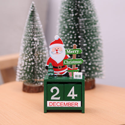 Christmas wooden calendar decorations by My Store, festive holiday design shown in product image