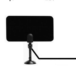 Indoor TV antenna by My Store with compact design for receiving over-the-air television signals