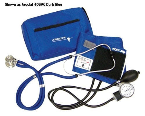 Black Blood Pressure/Sprague Combo Kit by BACKUPMYFILESNOW® with cuff, monitor, and tubing for accurate blood pressure measurement.