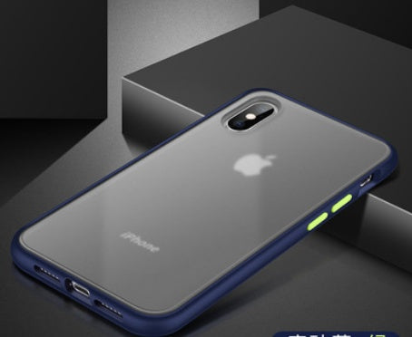Transparent color contrast iPhone case compatible with Apple