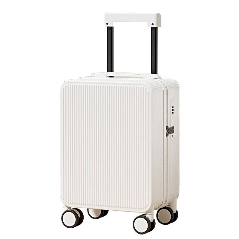 Men's and women's trolley case zipper suitcase by My Store, featuring a durable wheeled design and zip closure