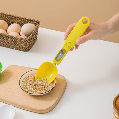 Digital measuring spoon scale with LCD display for kitchen weight measurement