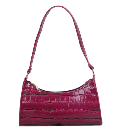 Women's small shoulder and underarm bag by BACKUPMYFILESNOW® with a sleek design and compact size, perfect for everyday use.