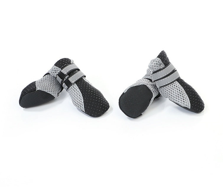 Dog walking shoes in black with durable sole for outdoor walks
