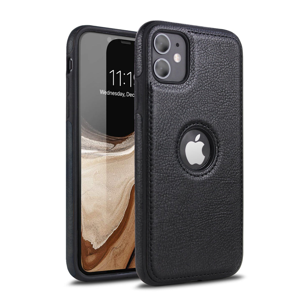 Leather pattern full protective cover by My Store, close-up view