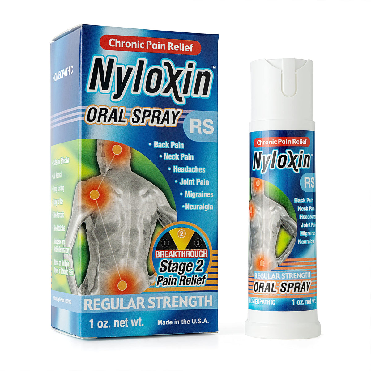 Nyloxin Multi-Area Pain Relief Oral Spray (1 oz)